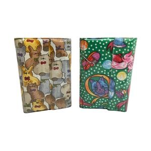 Lot of 2 Vintage Cats Pets Dogs‎ Address Telephone Memo Book